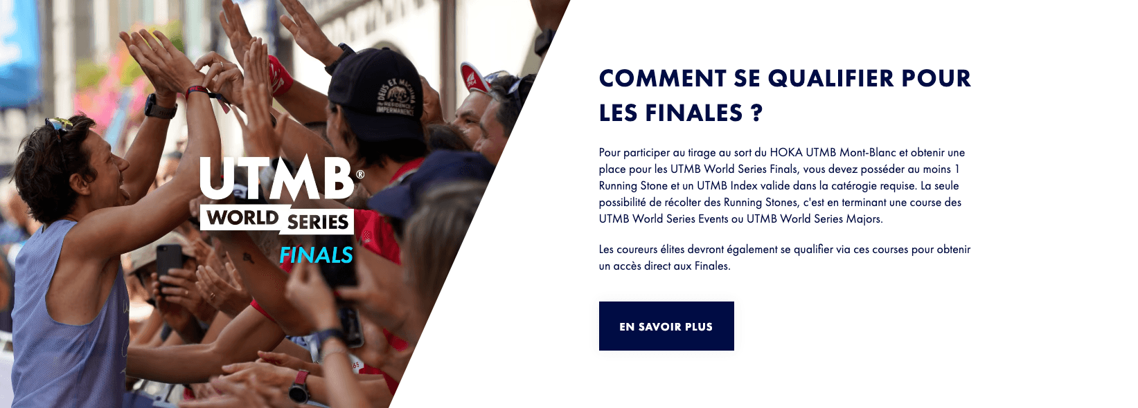 UTMB World Series projet Feature Developer front end next js react tailwind